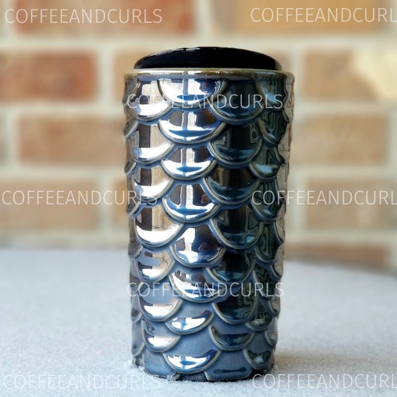 RARE SB Gun Metal Siren Scale Ceramic Tumbler NWT - Picture 2 of 6